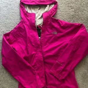 The North Face HOT pink light raincoat!